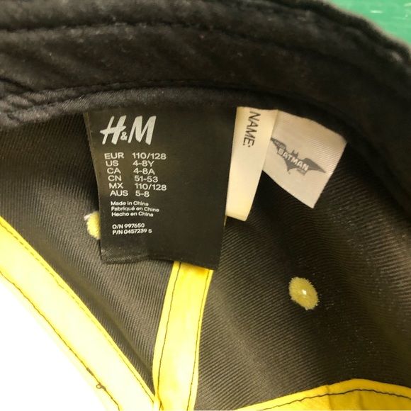 H&M Boys The Lego Batman Movie Hat Size 4-8Y SnapBack DC Comics - Picture 10 of 11